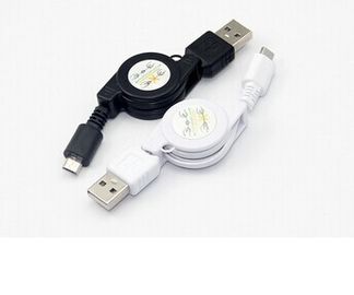 Retractable micro usb cable charger cables