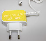 Nieuw product vrij geel gemaakt in ABS van China de materiële lader van de iphonereis van Apple
