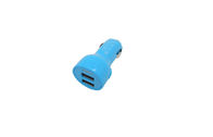 2 in 1 Universele USB-LEIDEN van de Autolader licht voor Smartphones-Blauw
