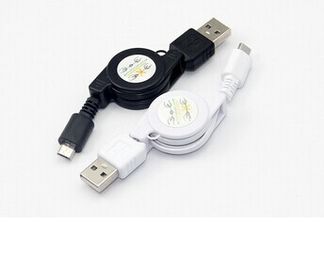 De intrekbare van de micro- usb kabels kabellader