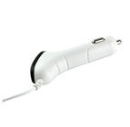 De witte ABS + Adapter van de de Autolader van PC Iphone Usb, Draagbare Usb de Autoadapter van Smartphone