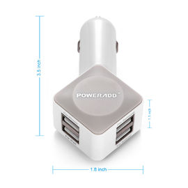 iPhone 6 plus Samsung-de Adapter van de de Autolader van Melkwegs6 S5 S4 USB met haven 4