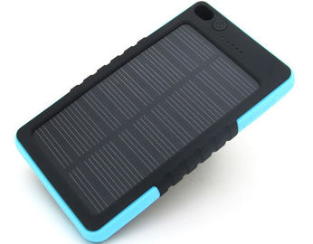 6000MAH zonne Plastic Machtsbank Waterdicht voor Mobiele Telefoonlader